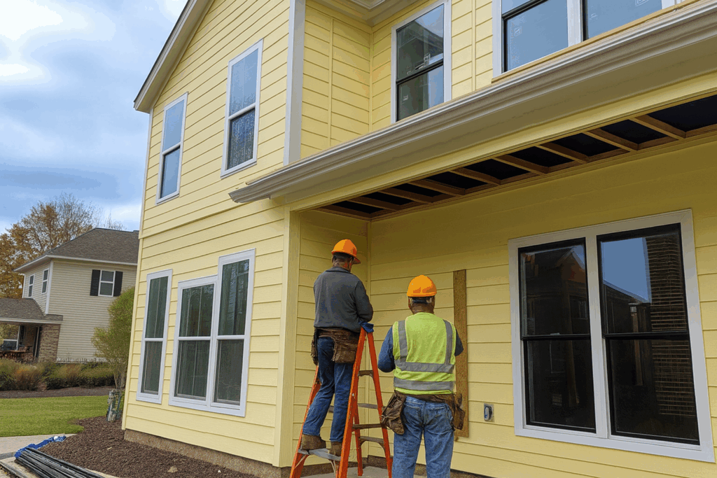 Exterior home improvement services, including roofing and siding upgrades for better curb appeal.